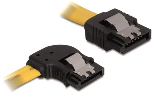 DeLOCK SATA Cable, SATA - SATA Corner, 3Gb/s, Locks, 0.5m